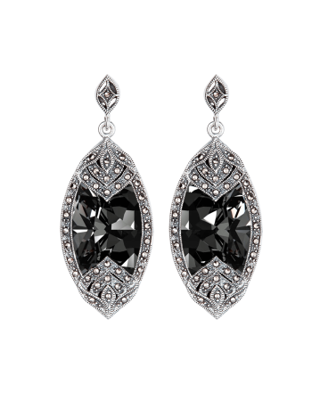 Classic Black Diamond Earrings
