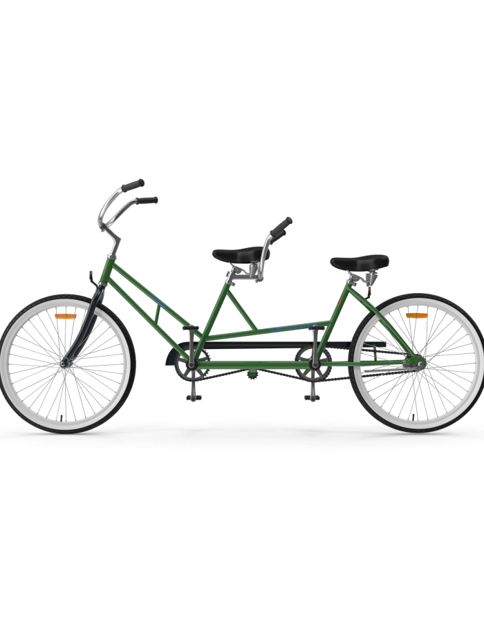 Green Tandem Bike